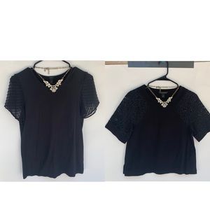 Banana Republic Bundle of  2 Tops In Black